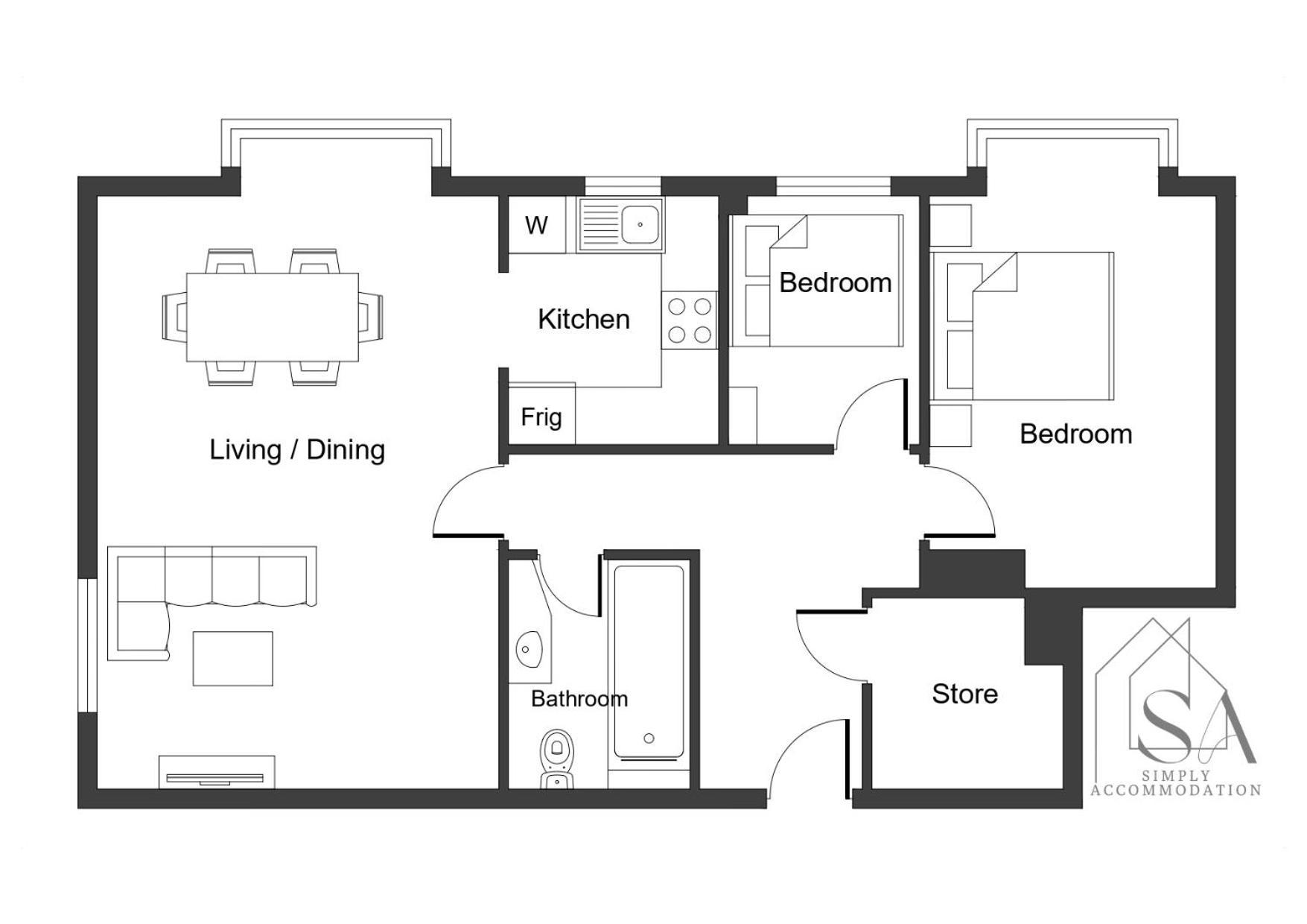 Stylish 2Br Flat - 2 Free Parking Spaces - Near Lgw Airport Crawley  Luaran gambar